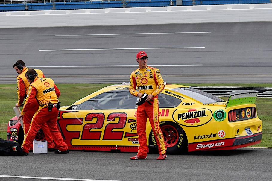 Harvick, Keselowski and Logano are all above the cut line with one race left in the Round of 12. Harvick, Keselowski and Logano are all above the cut line with one race left in the Round of 12.